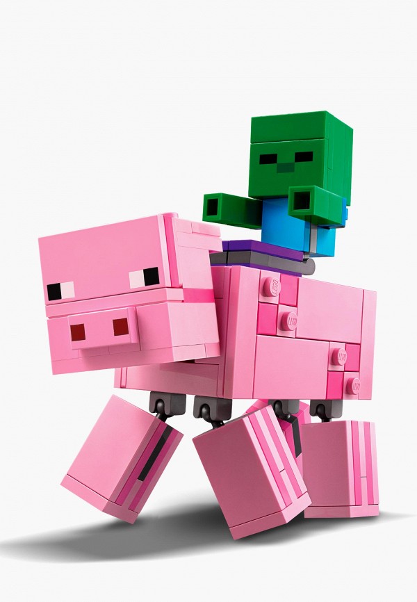 LEGO Конструктор - Minecraft 21157 Большие фигурки Minecraft, Свинья и Зомби-ребёнок - фото 5