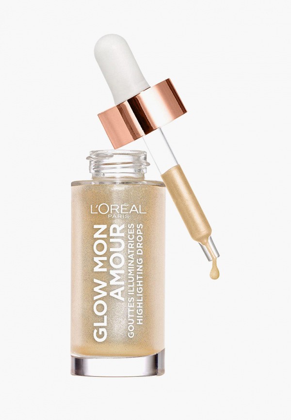 L'Oreal Paris Хайлайтер - с кокосовым маслом, жидкий, для сияния кожи "Glow Mon Amour", оттенок 01, Светлый, 15 мл - фото 2