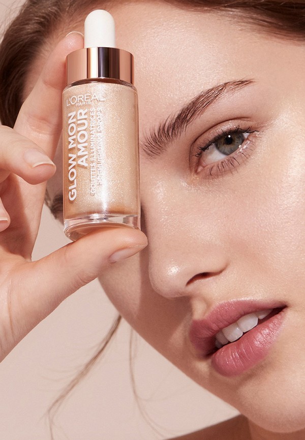 L'Oreal Paris Хайлайтер - с кокосовым маслом, жидкий, для сияния кожи "Glow Mon Amour", оттенок 01, Светлый, 15 мл - фото 3