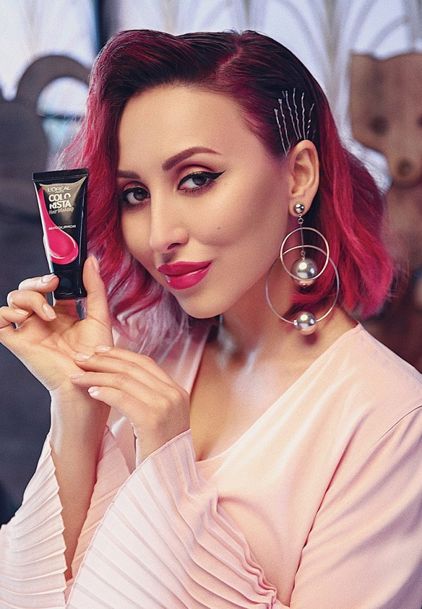 L'Oreal Paris Красящее желе для волос - Colorista Hair Make Up, оттенок Фуксия Волосы - фото 6