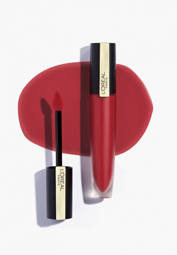 L'Oreal Paris Помада - -тинт для губ Rouge Signature, матовый, оттенок 115, "Я этого достойна", красный, 7 мл - фото 6