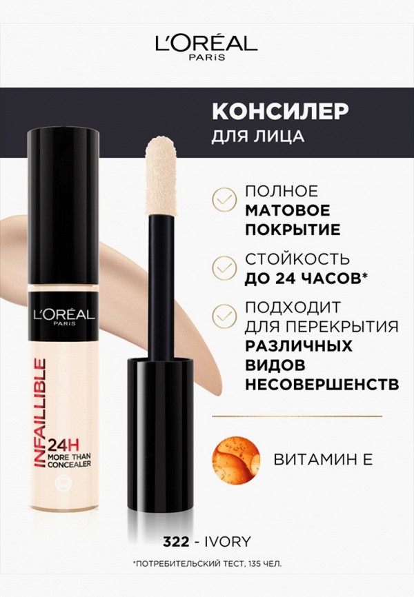 L'Oreal Paris Консилер - мультифункциональный, с матовым финишем - фото 2