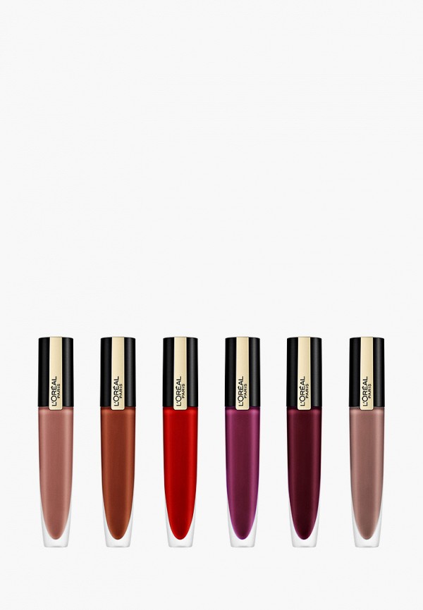 L'Oreal Paris Помада - жидкая матовая Rouge Signature, с металлическим эффектом, оттенок 203, "Я восхищаю", красный, 7 мл - фото 5