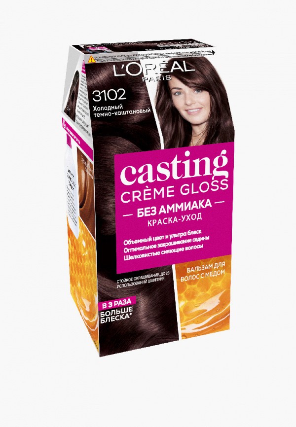 L'Oreal Paris Краска для волос Casting creme gloss, 3102, Холодный темно-каштановый