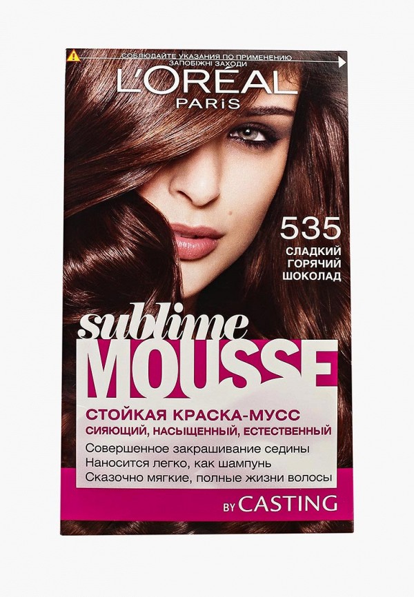 L'Oreal Paris Краска для волос - Sublime Mousse, оттенок 535, Сладкий горячий шоколад - фото 1