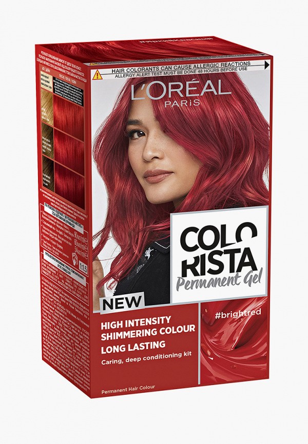 Красные краски для волос отзывы. Краска l'Oreal Paris Colorista permanent Gel для волос яркий красный 204 мл. Лореаль Париж краска яркий красный. Краска колориста лореаль красная. Краска l'Oreal Colo r ista рыжий.
