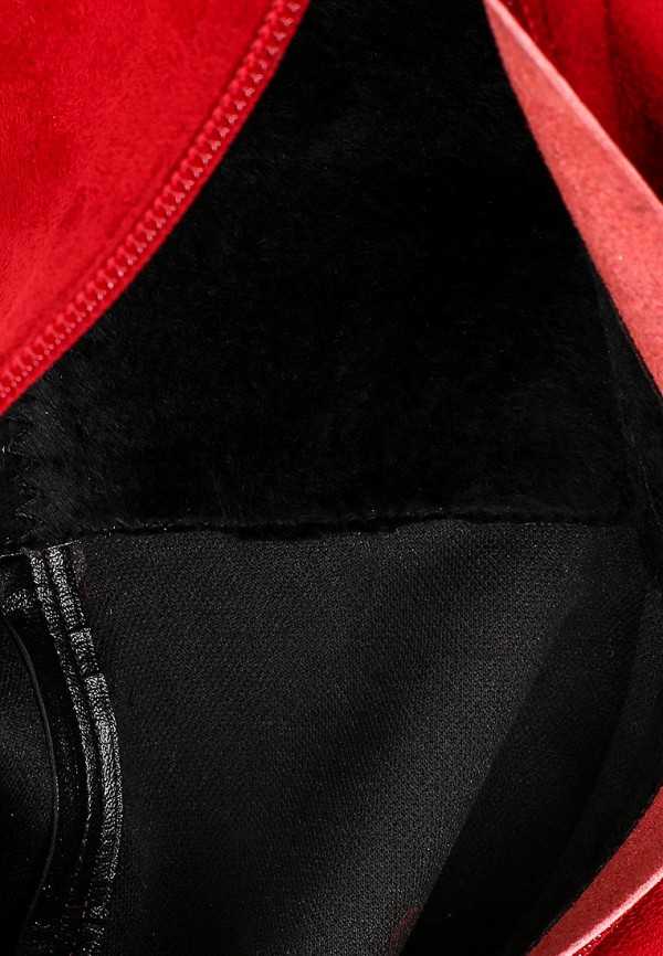 Lost Ink Ботфорты - HEELED PULL ON VELVET OTK BOOT RED - фото 6