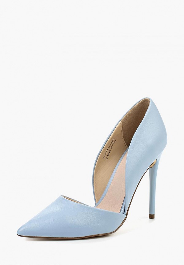 Lost Ink Туфли - CLEO HIGH HEELED  COURT LIGHT BLUE - фото 1