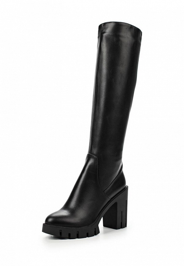 lamoda black knee high boots