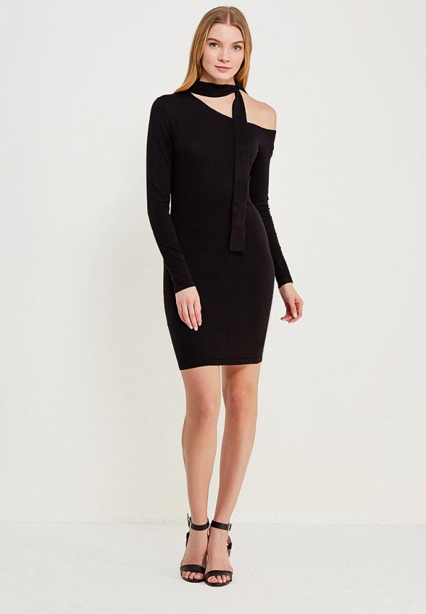 Lost Ink Платье - ONE SHOULDER TIE NECK DRESS - фото 2