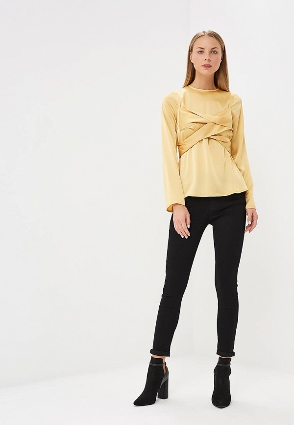 Lost Ink Блуза - SELF FABRIC CROSS FRONT BLOUSE - фото 2