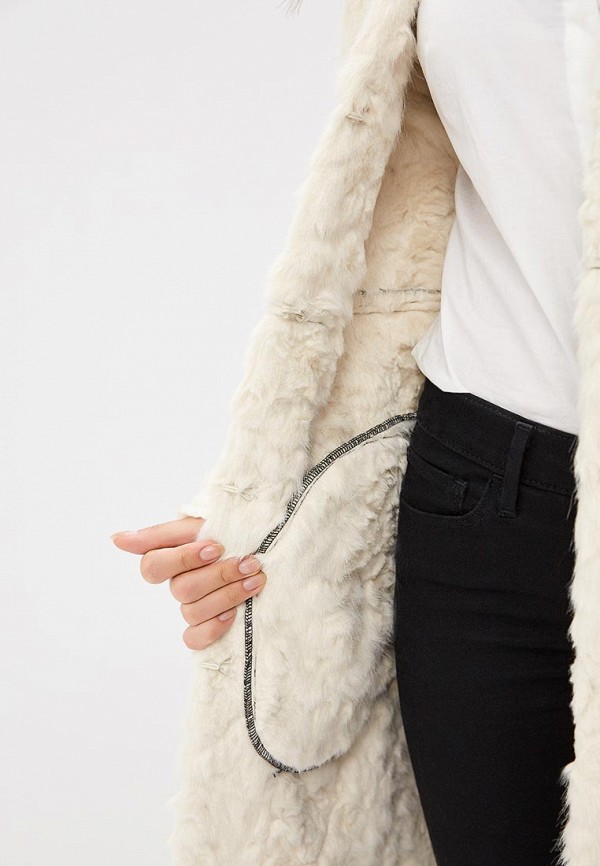 Lost Ink Дубленка - LONGLINE FAUX FUR SHEARLING - фото 4