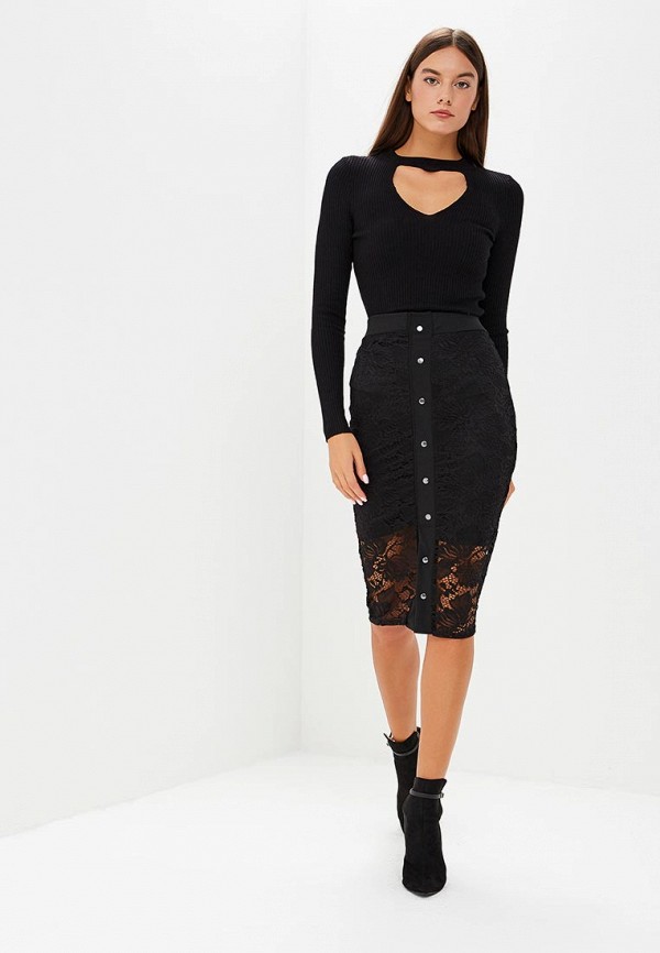 Lost Ink Юбка - LACE BUTTON PENCIL - фото 2