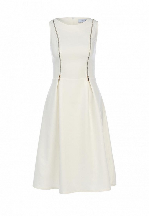 Lost Ink Платье - CLARISSA ZIP DETAIL PEPLUM DRESS - фото 1