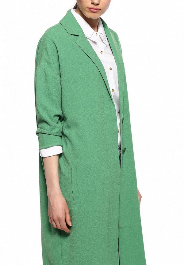Lost Ink Пальто - DUSTER COAT GREEN - фото 6