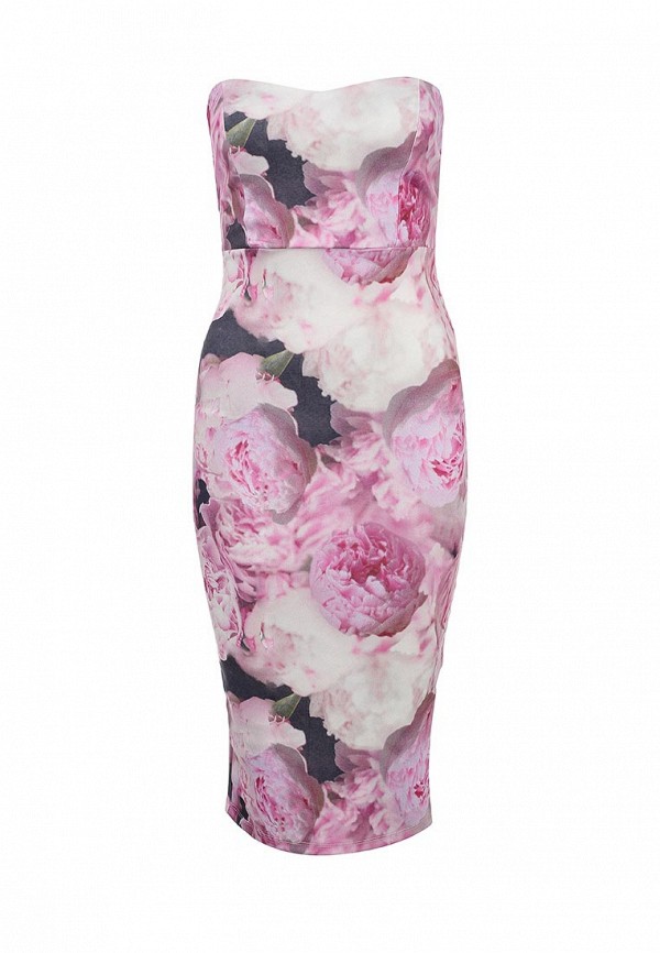 Lost Ink Платье - CHLOE PRINTED BANDEAU - фото 1