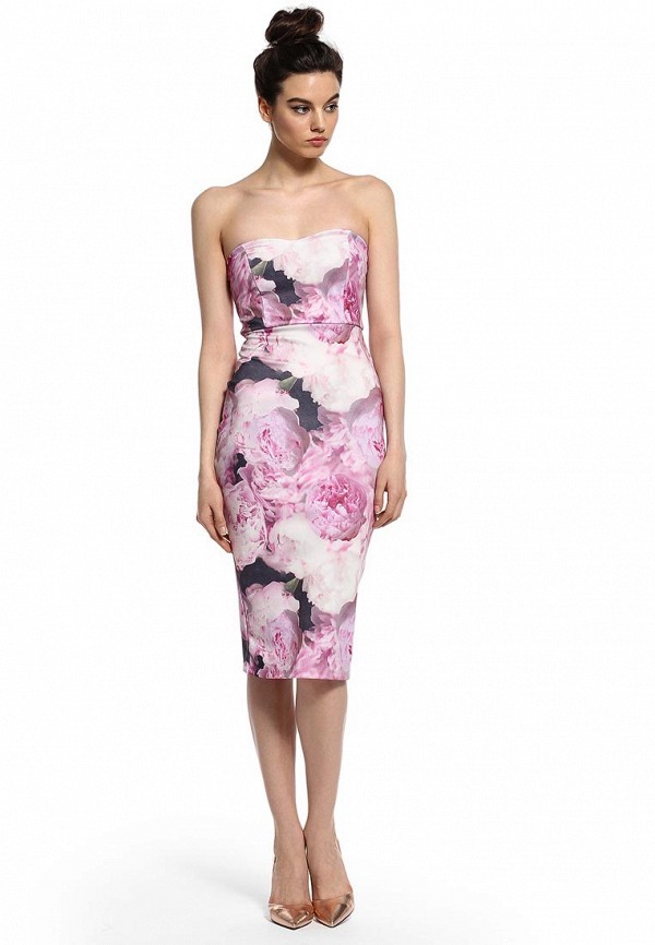 Lost Ink Платье - CHLOE PRINTED BANDEAU - фото 3