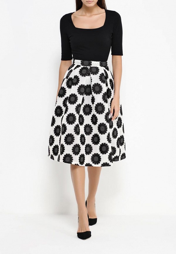 Lost Ink Юбка - FLO RETRO FLORAL MIDI SKIRT - фото 2