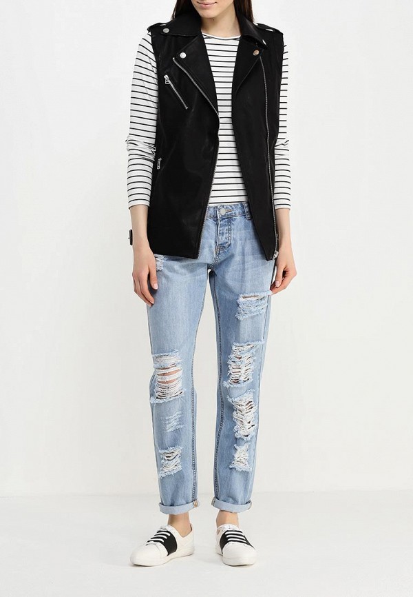 Lost Ink Жилет - PU LONGLINE GILET - фото 2