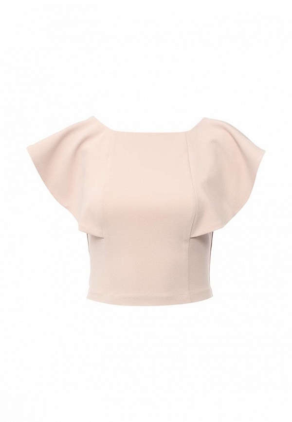 Lost Ink Топ - RUFFLE SLEEVE LONGER CROP - фото 1