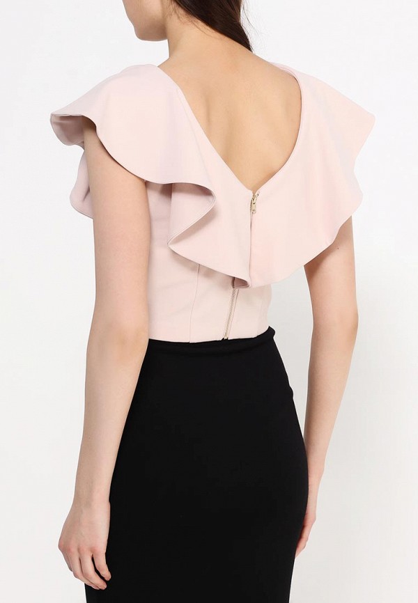 Lost Ink Топ - RUFFLE SLEEVE LONGER CROP - фото 4