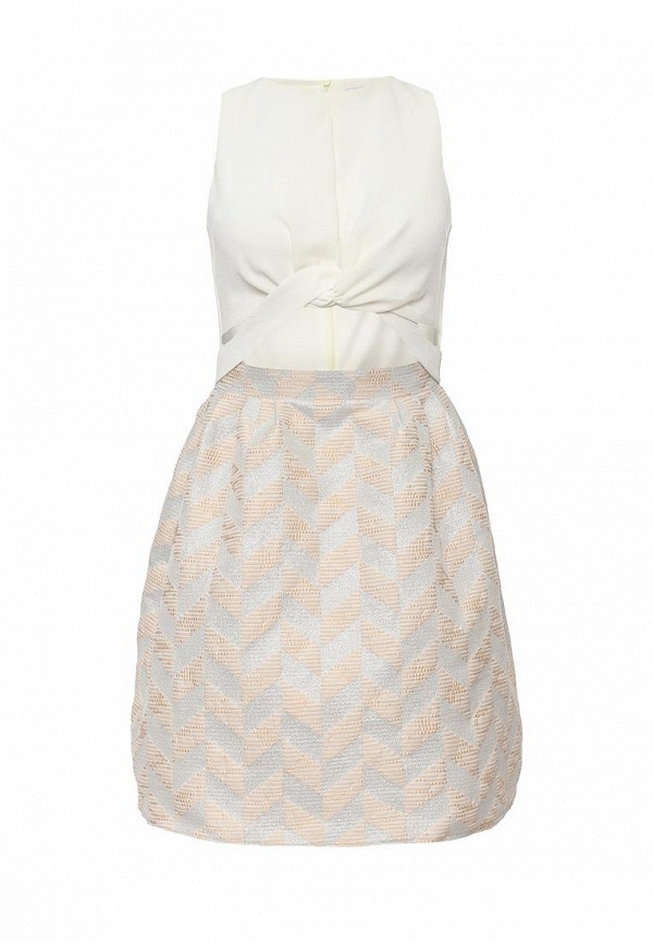 Lost Ink Платье - ALICE JACQUARD SKIRT TWIST DETAIL DRESS - фото 1