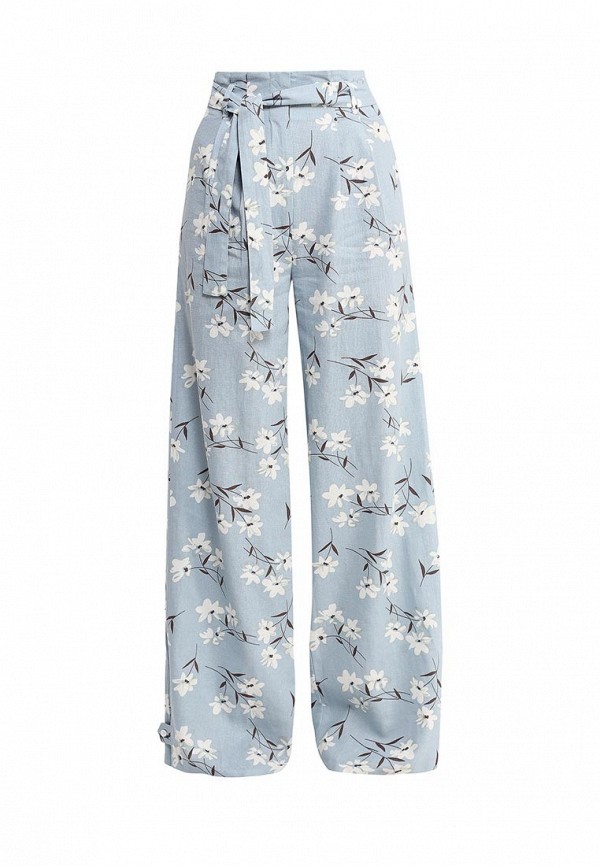 Lost Ink Брюки - LINEN WIDE LEG TROUSER IN FLORAL PRINT - фото 1