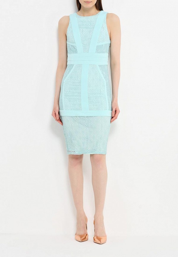 Lost Ink Платье - MOLLY LACE INSERT BODYCON DRESS - фото 2