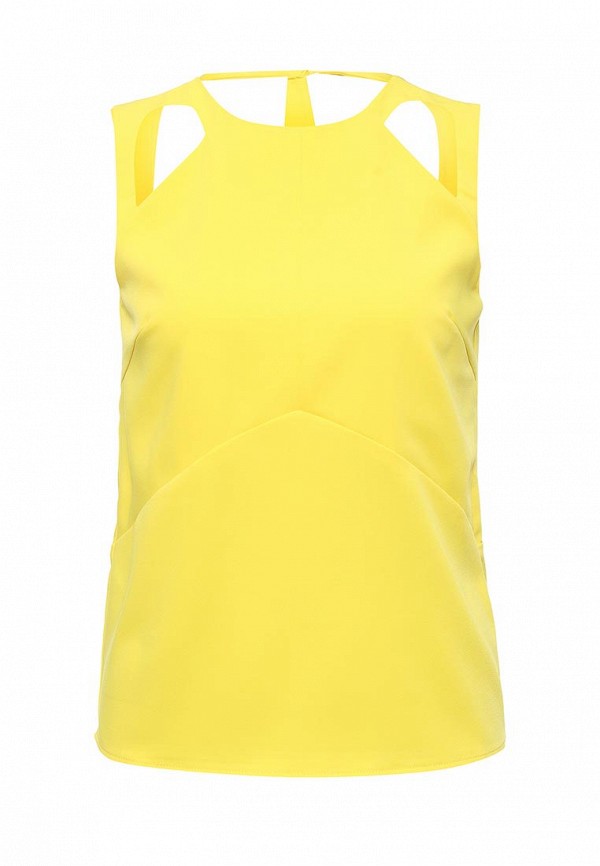 Lost Ink Топ - CUT OUT SHELL IN CHARTREUSE - фото 1