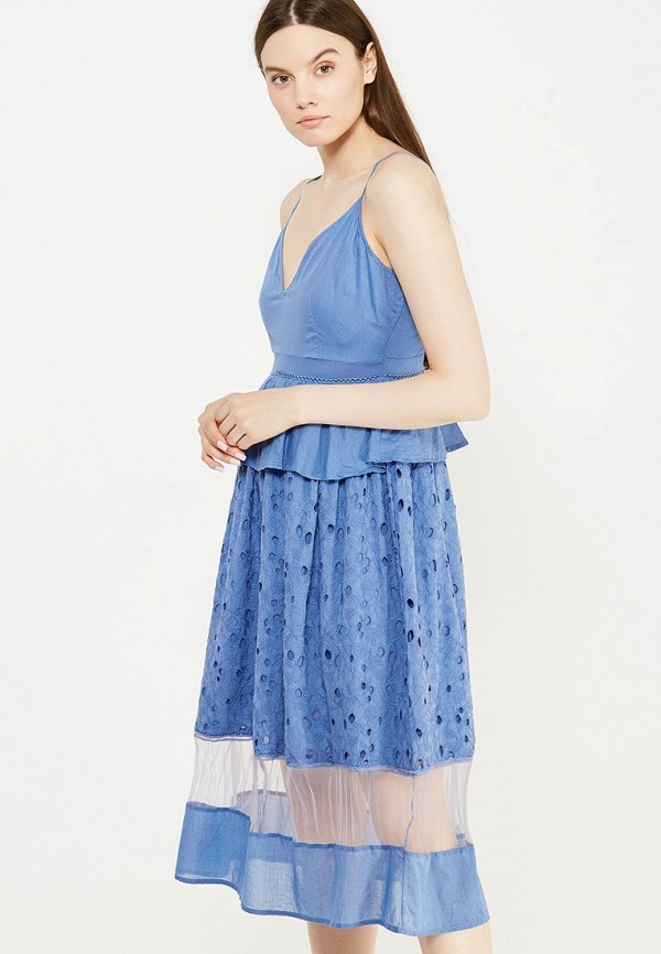 Lost Ink Сарафан - TALLIA BRODERIE INSERT MIDI DRESS - фото 1