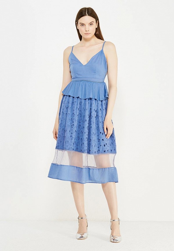 Lost Ink Сарафан - TALLIA BRODERIE INSERT MIDI DRESS - фото 2