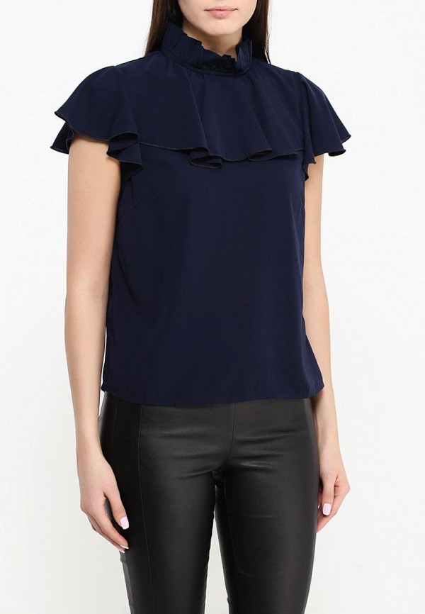 Lost Ink Блуза - HIGH NECK RUFFLE SHELL - фото 3