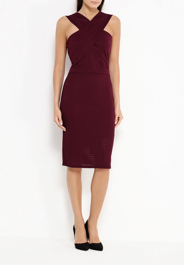 Lost Ink Платье - TARA TEXTURED SKIRT BODYCON - фото 2