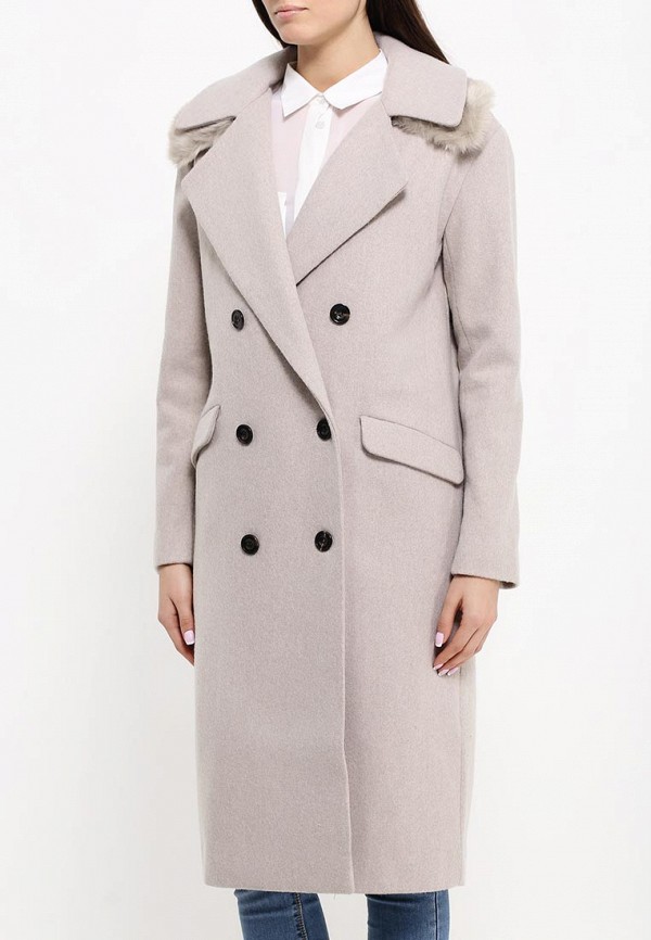 Lost Ink Пальто - WOOL UNDER COLLAR COAT - фото 3