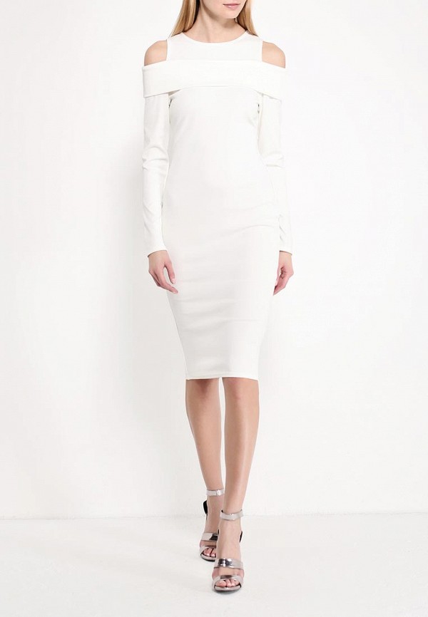 Lost Ink Платье - BILLY BARDOT TEXTURED LONG SLEEVE DRESS - фото 2