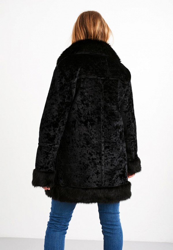 Lost Ink Шуба - VELVET SHEARLING D-RING COAT - фото 3