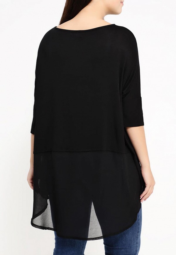 Lost Ink Curve Туника - DIP BACK TOP WITH OVERLAY - фото 4