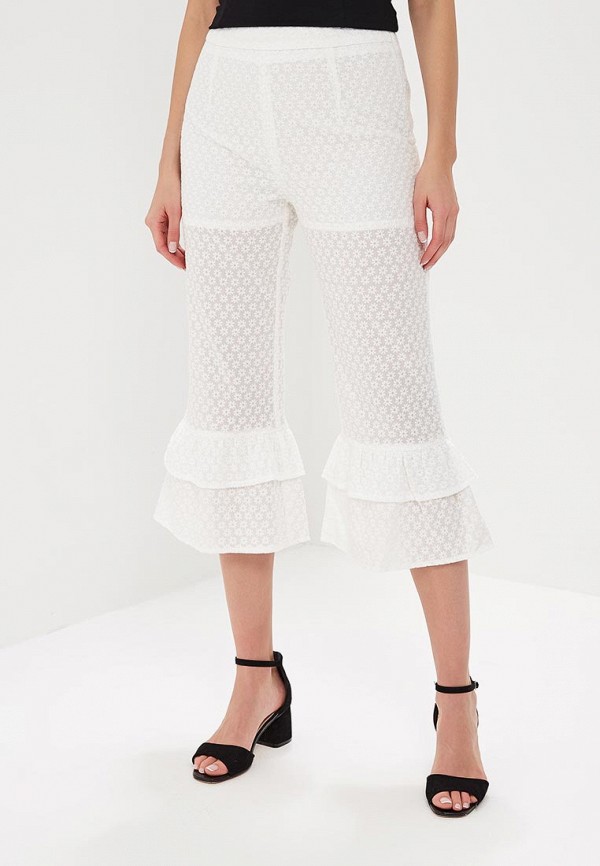 Lost Ink Petite Бриджи - BRODERIE WIDE LEG - фото 1