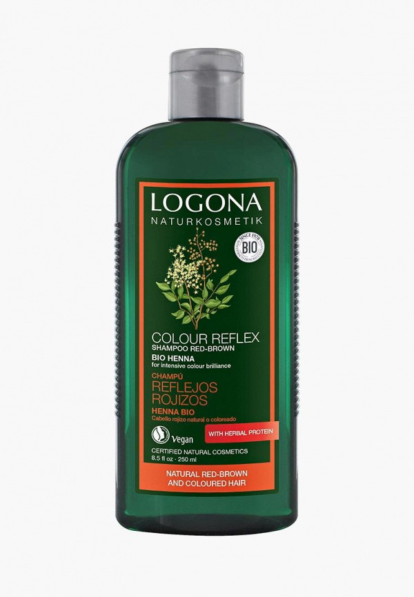 Logona Шампунь - COLOR REFLEX для рыжих и коричневых волос волос с Хной, 250 мл - фото 1