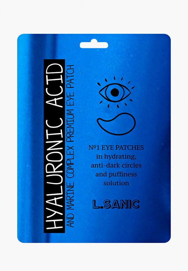 L.Sanic Патчи для глаз - с гиалуроновой кислотой и экстрактом водорослей, 2 шт - фото 1