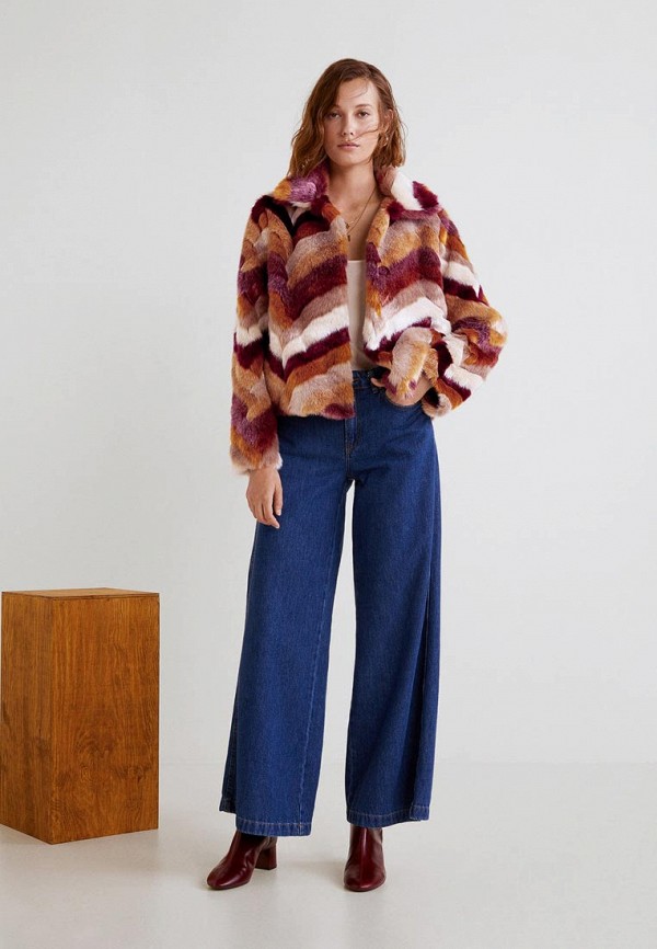 Шуба Mango FARGO, цвет мультиколор, MA002EWDILY9 — купить в интернет