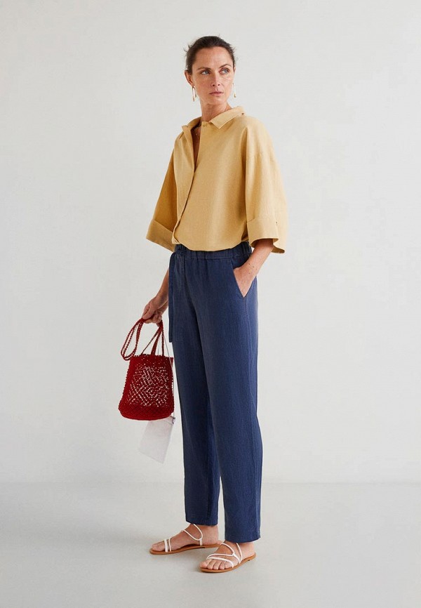 Mango Брюки - - LINEN - фото 2