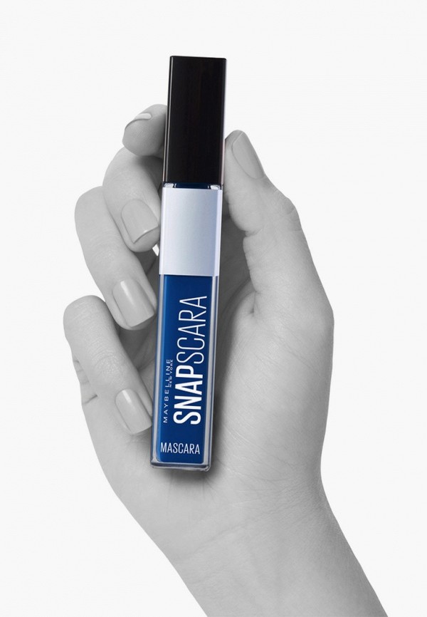 Maybelline New York Тушь для ресниц - SNAPSCARA,чистый объем и длина без комочков, без воска, 04 Синий, 9.5 мл - фото 3
