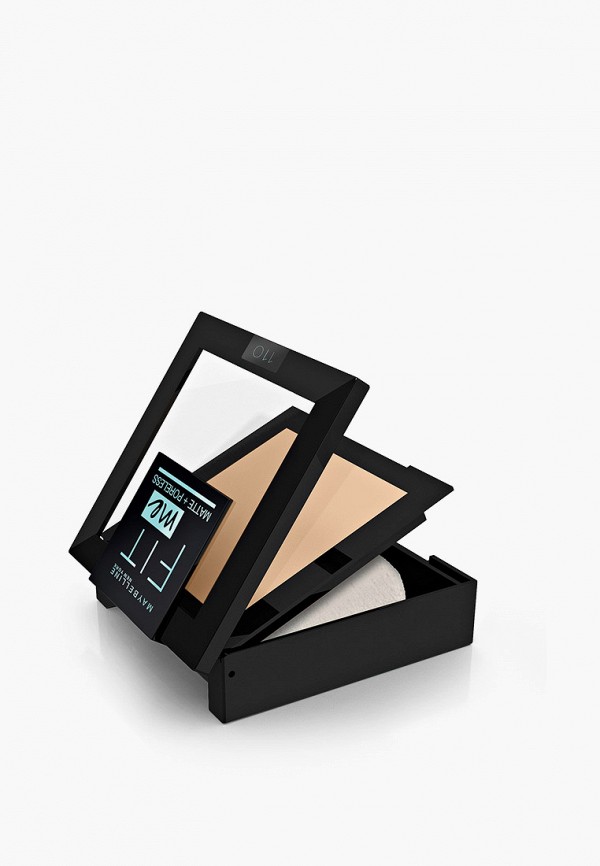 Maybelline New York Пудра компактная - Fit Me, матирующая, скрывающая поры, оттенок 110, светло-кремовый, 9 г - фото 2