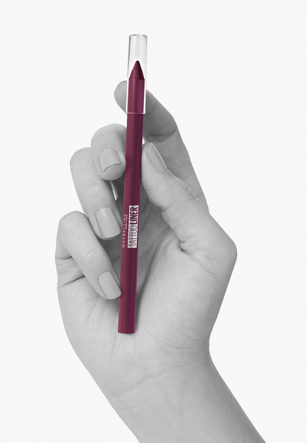 Maybelline New York Карандаш для глаз классический - TATOO LINER интенсивный цвет, гелевый,  оттенок 942, ягодный, 1.3 г - фото 3