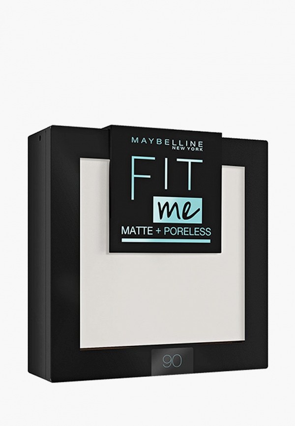 Maybelline New York Пудра компактная - FIT ME, матирующая, скрывающая поры, оттенок 90 прозрачный, 9 г - фото 1