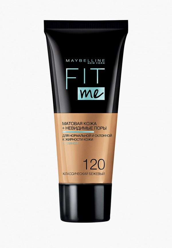 Maybelline New York Тональный крем - Fit Me, матирующий, скрывающий поры, Оттенок 120, Классический Бежевый, 30 мл - фото 1