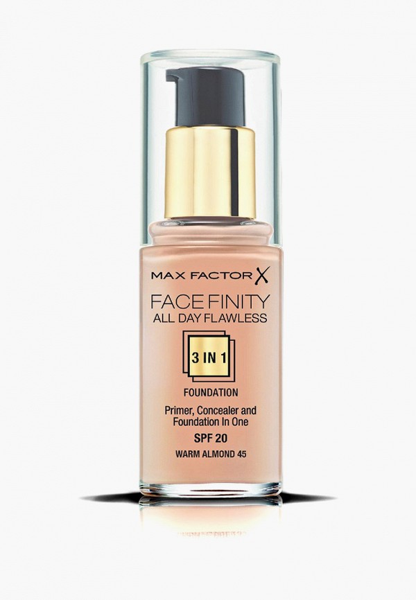 Max Factor Тональный крем - Facefinity All Day Flawless 3 В 1, 45 Warm Almond, 30 мл - фото 1