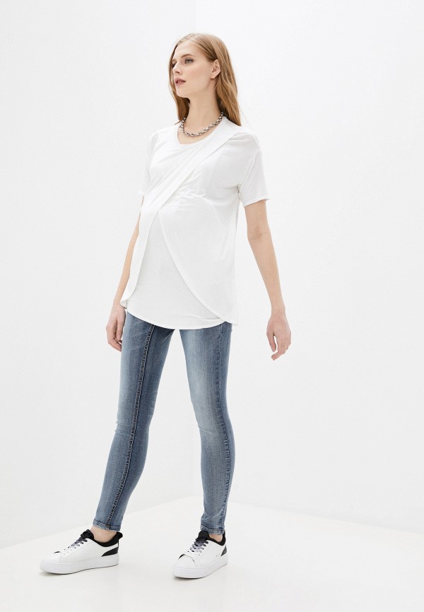 Mamalicious Джинсы - MLASJA DIRTY WASH SLIM - фото 2