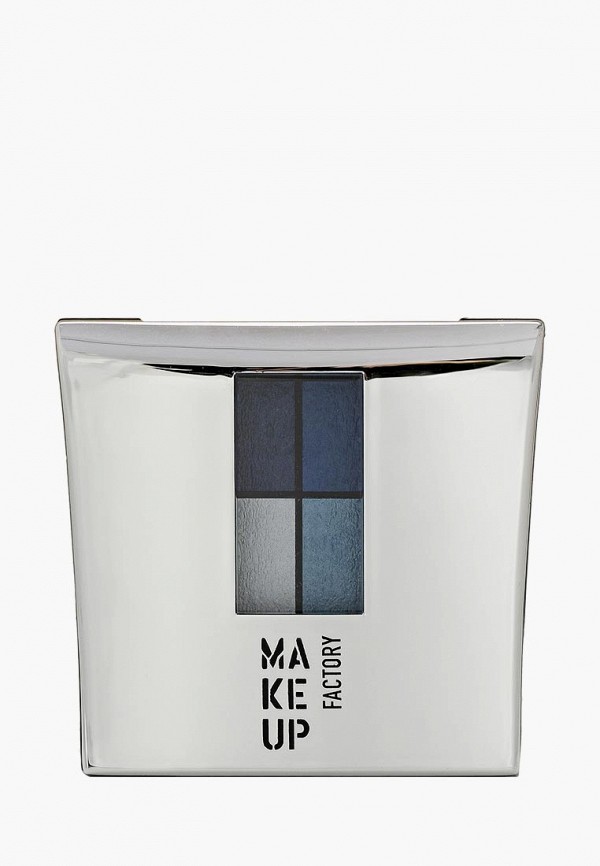 Make Up Factory Тени для век - 4-х цветные Eye Colors тон 43 тёмно синий, синий, голубой, светло-голубой - фото 1